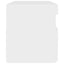 sengebord med LED-lys 2 stk. 60x35x40 cm konstrueret træ hvid