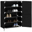 skoskab 60x28x90 stof sort