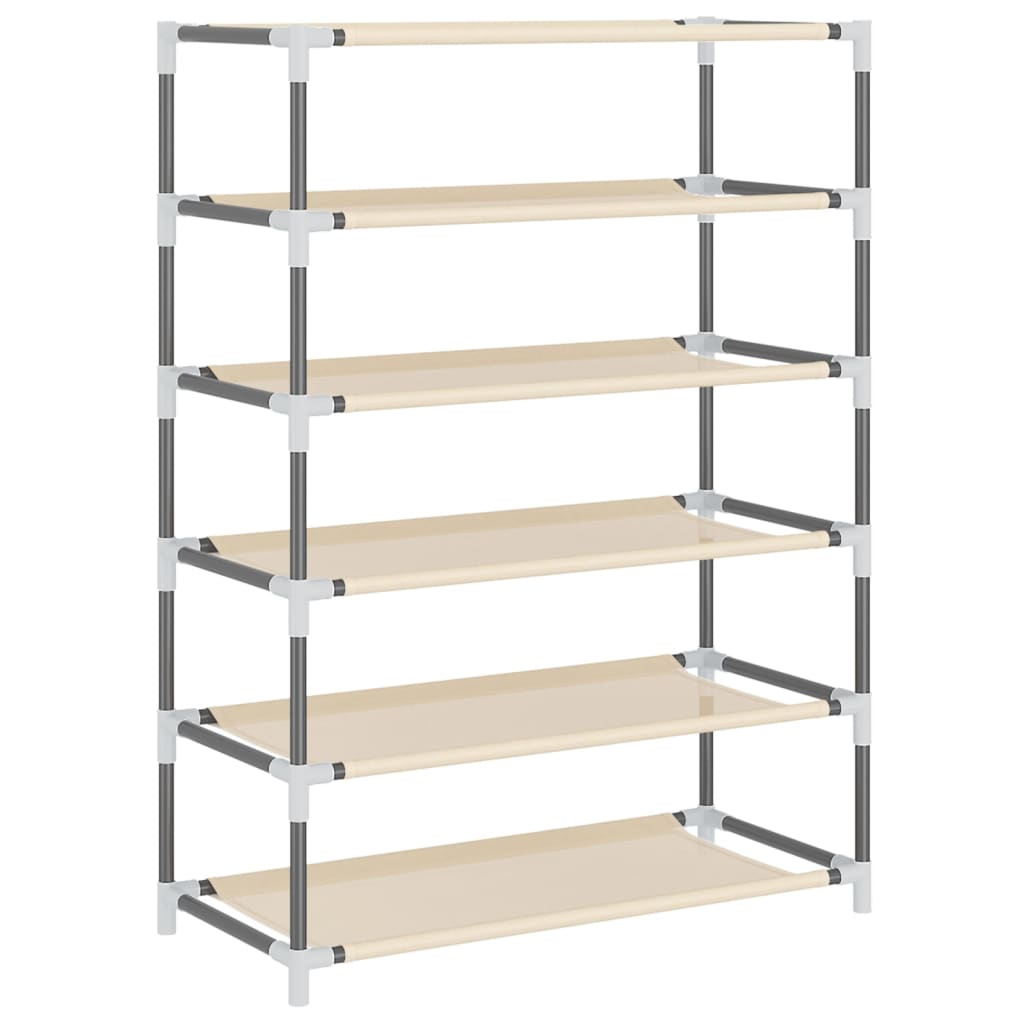 skoskab 60x28x90 stof cremefarvet
