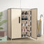 skoskab 60x28x90 stof cremefarvet
