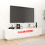tv-skab med LED-lys 180x35x40 cm hvid