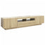 tv-skab med LED-lys 180x35x40 cm sonoma-eg