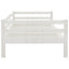 daybed 90x200 cm massivt fyrretræ hvid