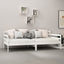 daybed 90x200 cm massivt fyrretræ hvid