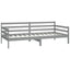 daybed 90x200 cm massivt fyrretræ grå