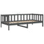 daybed 90x200 cm massivt fyrretræ grå