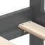 daybed 90x200 cm massivt fyrretræ grå