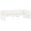 daybed 90x200 cm massivt fyrretræ hvid