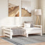 daybed med udtræk 2x(90x200) cm massivt fyrretræ hvid