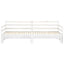 daybed med udtræk 2x(90x200) cm massivt fyrretræ hvid
