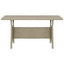 havebord 120x70x66 cm polyrattan grå