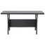 havebord 120x70x66 cm polyrattan sort