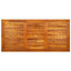 havebord (120-170)x80x75 cm massivt akacietræ