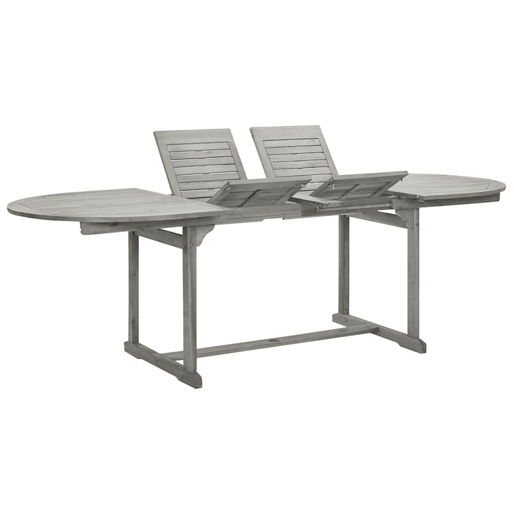 havebord (160-240)x100x75 cm massivt akacietræ billede
