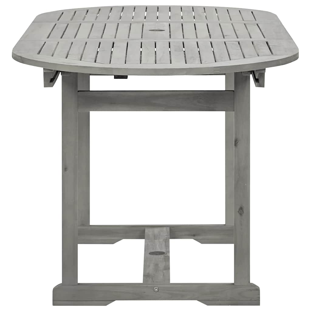 havebord (120-170)x80x75 cm massivt akacietræ