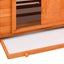 hønsehus 150x96x110 cm massivt grantræ