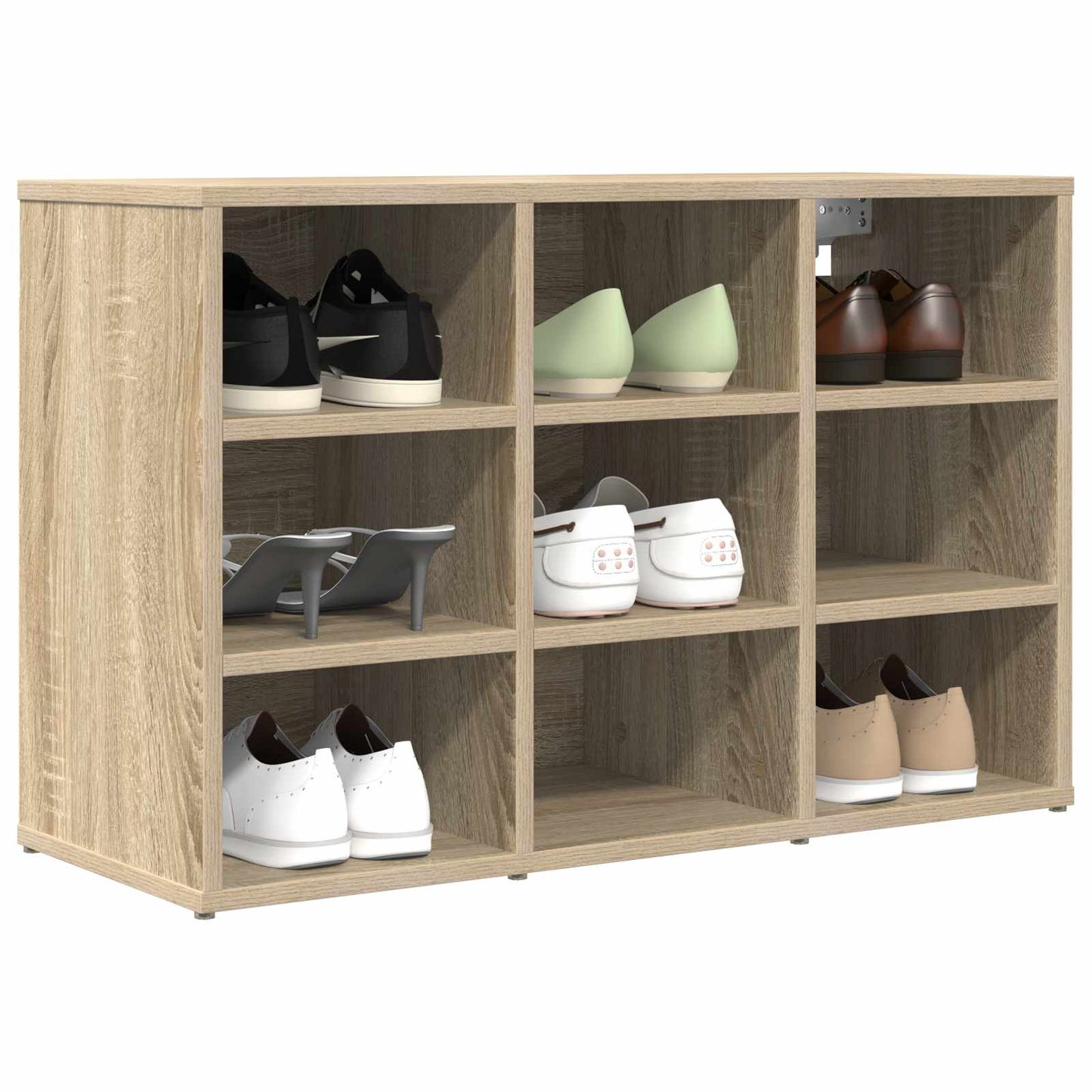 Sko skab med hylde Sonoma eg 77,5 x 30 x 51 cm Konstrueret træ