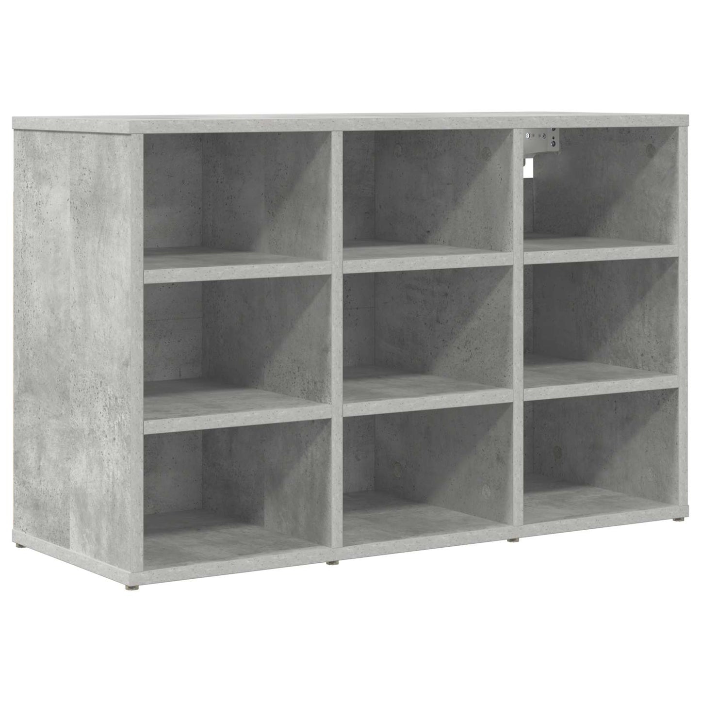 Sko skab med hylde Betongrå 77,5 x 30 x 51 cm Konstrueret træ
