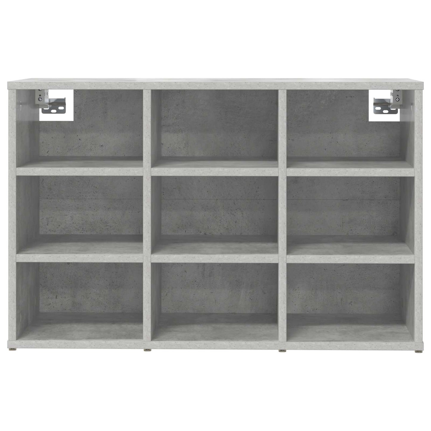 Sko skab med hylde Betongrå 77,5 x 30 x 51 cm Konstrueret træ