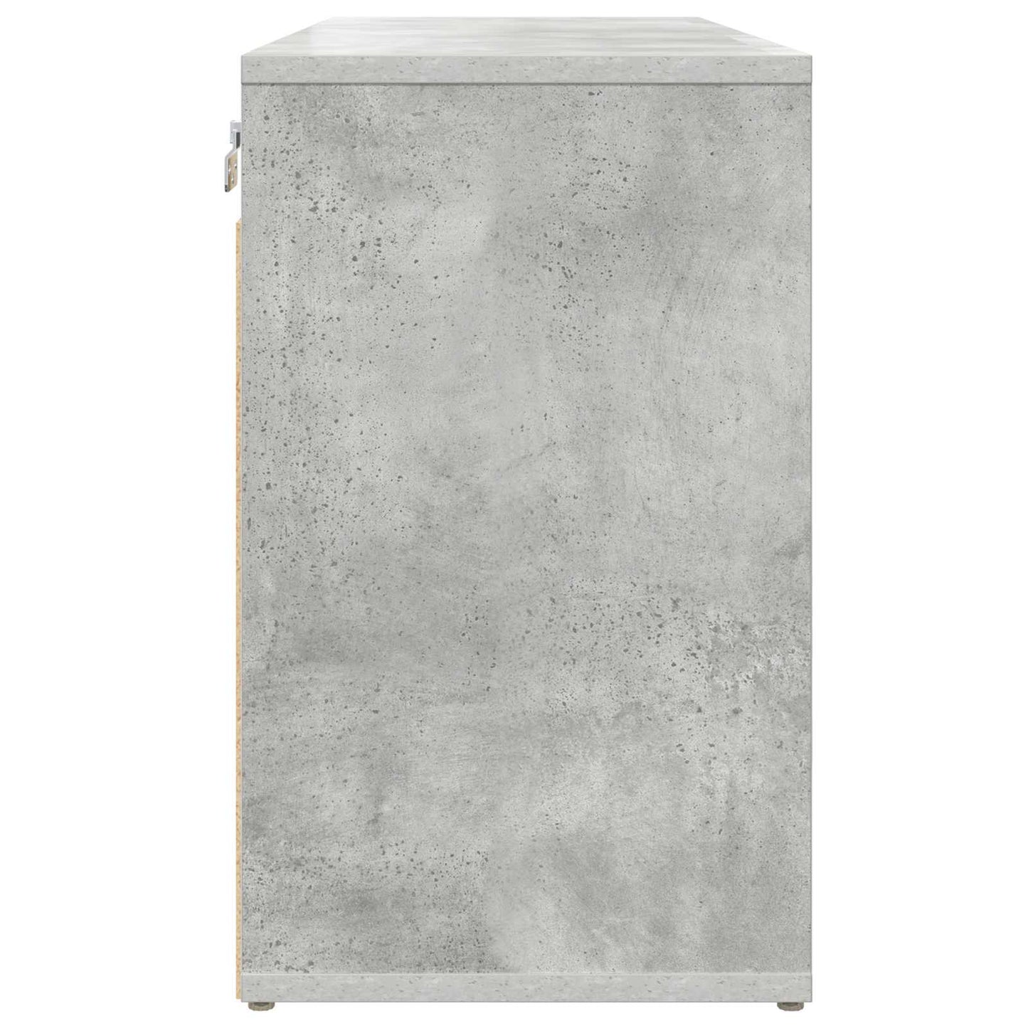 Sko skab med hylde Betongrå 77,5 x 30 x 51 cm Konstrueret træ