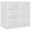 skoreoler 2 stk. 52,5x30x50 cm hvid