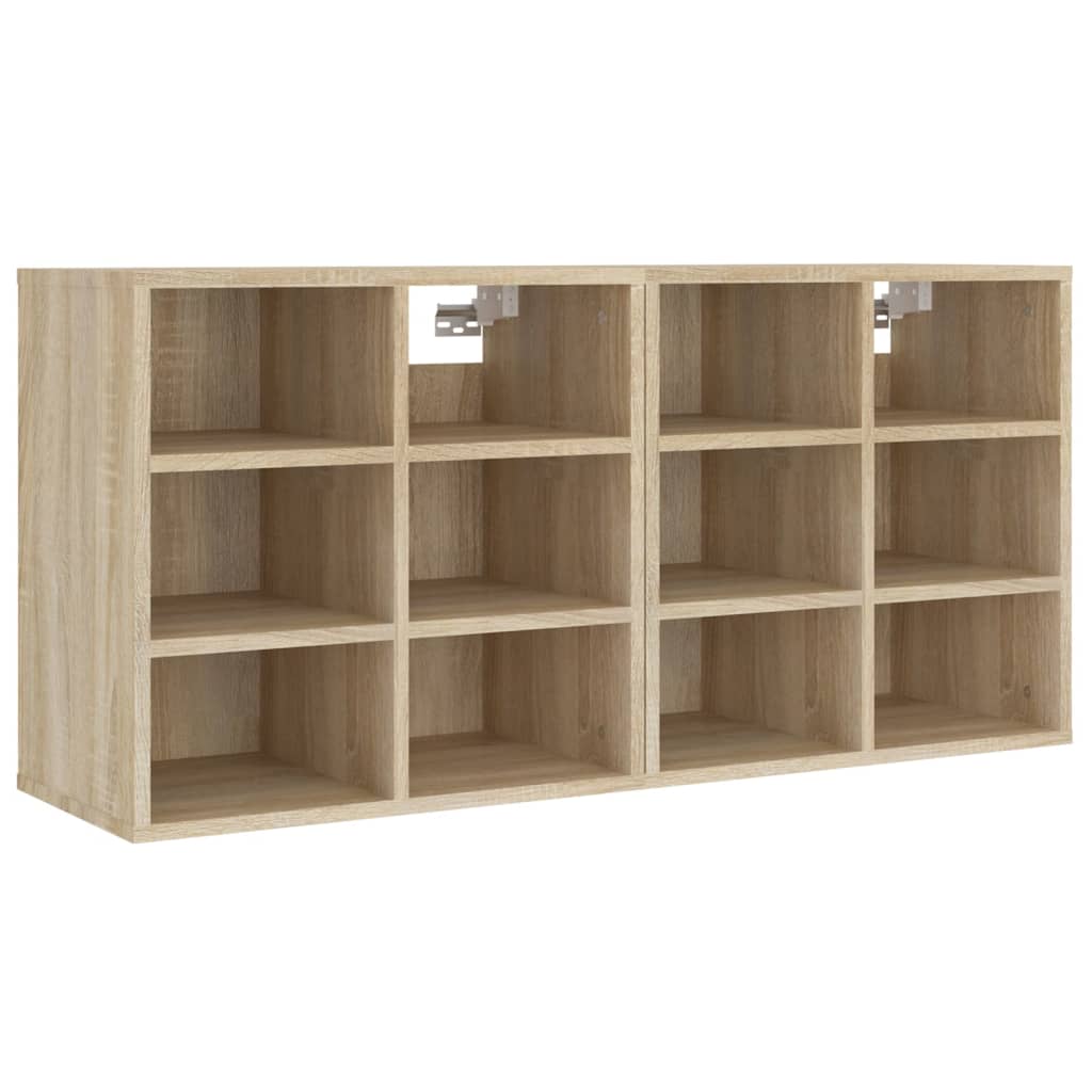 skoreoler 2 stk. 52,5x30x50 cm sonoma-eg