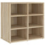 skoreoler 2 stk. 52,5x30x50 cm sonoma-eg