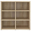 skoreoler 2 stk. 52,5x30x50 cm sonoma-eg