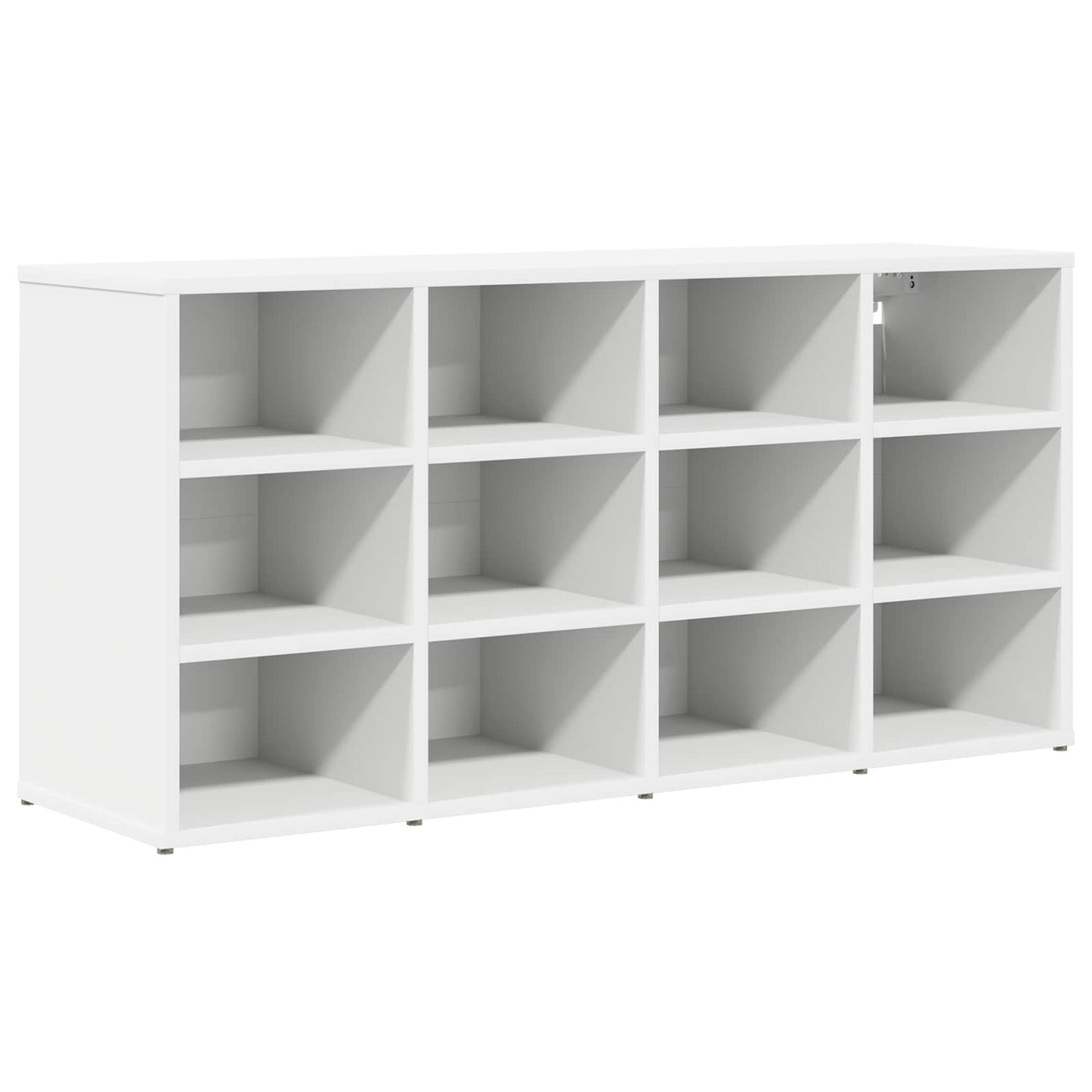Sko skab med hylde Hvid 103 x 30 x 51 cm Konstrueret træ