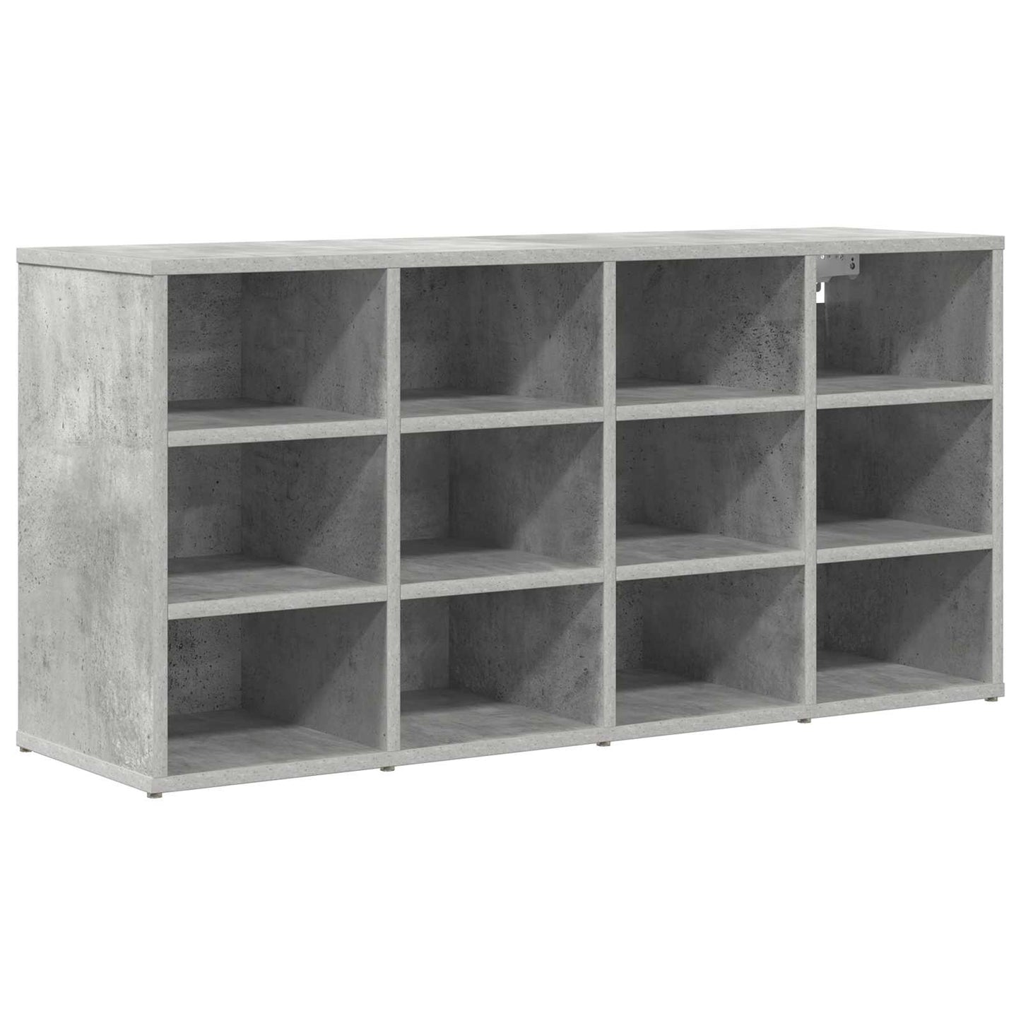 Sko skab med hylde Betongrå 103 x 30 x 51 cm Konstrueret træ