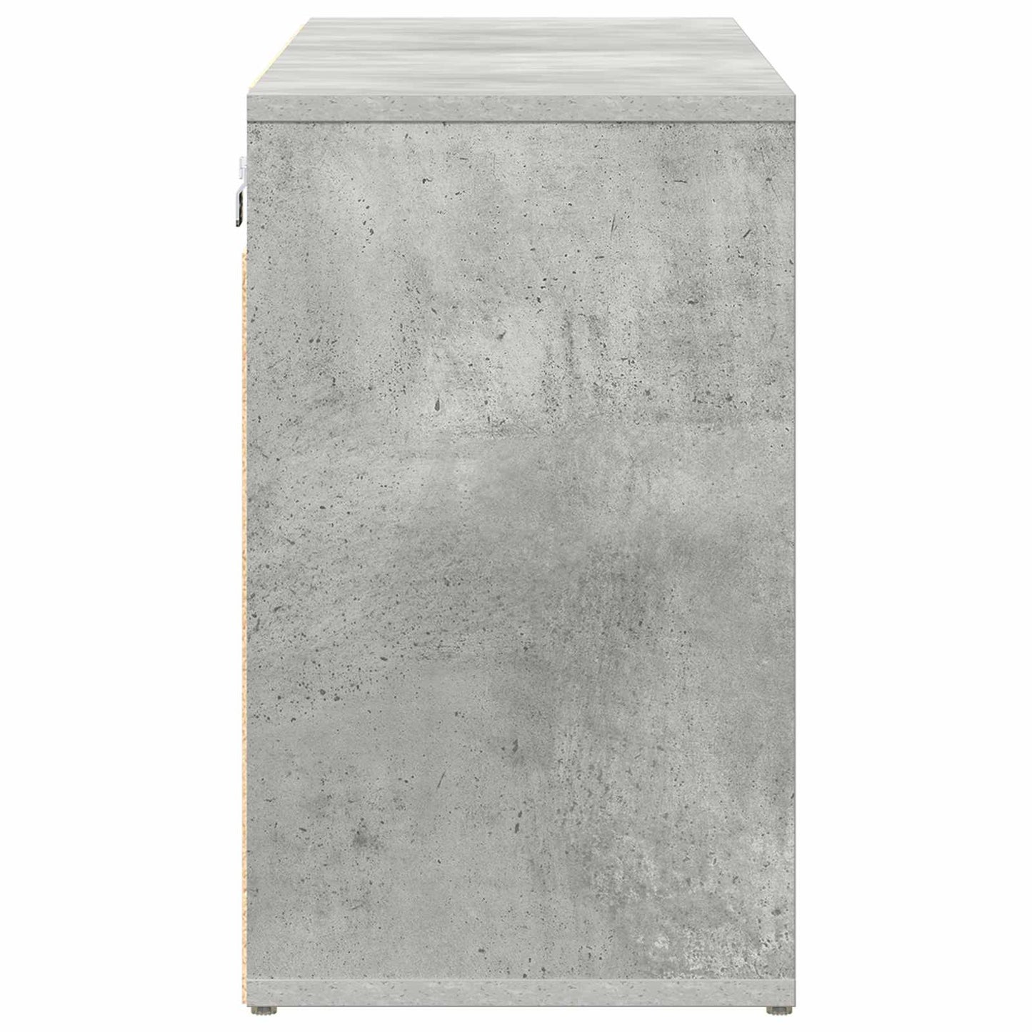 Sko skab med hylde Betongrå 103 x 30 x 51 cm Konstrueret træ