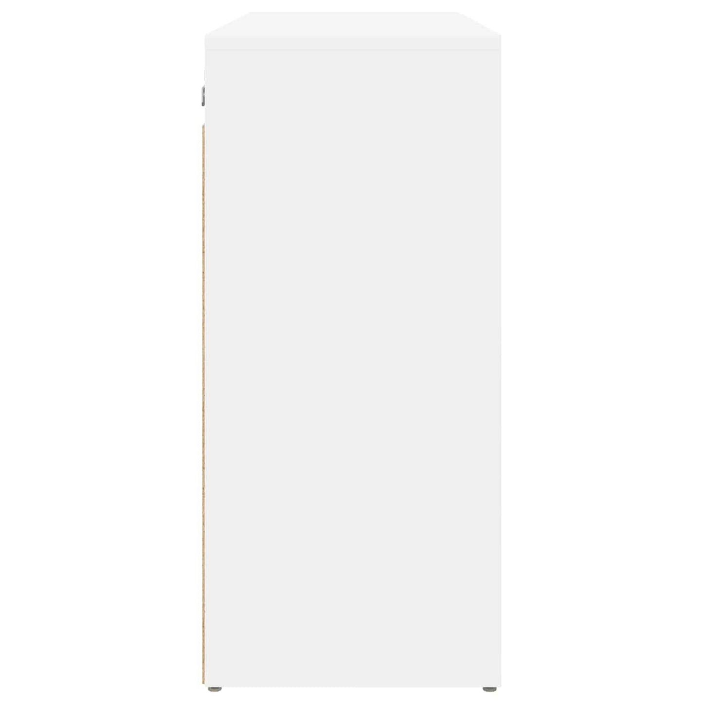 Sko skab med hylde Hvid 77,5 x 30 x 67 cm Konstrueret træ
