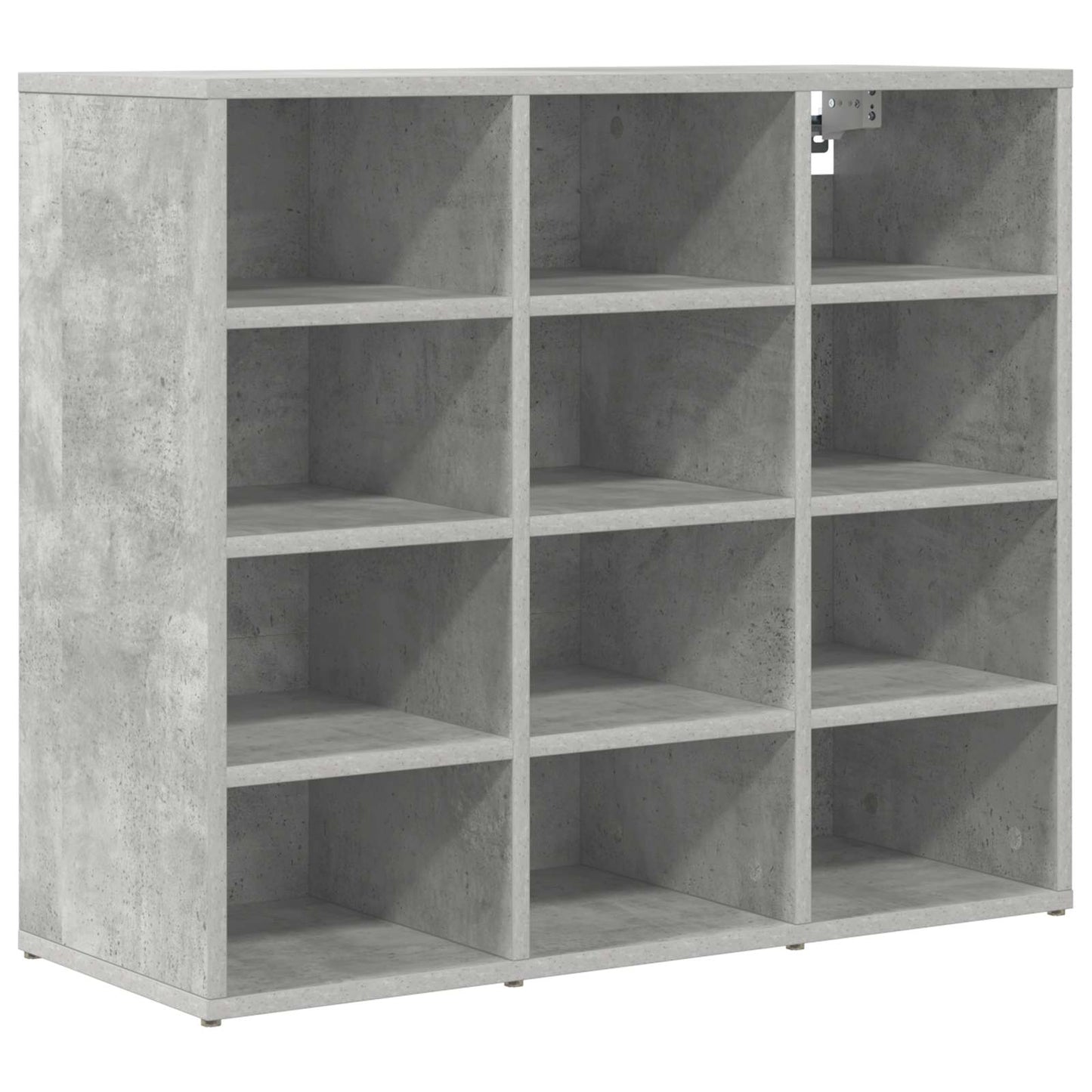 Sko skab med hylde Betongrå 77,5 x 30 x 67 cm Konstrueret træ