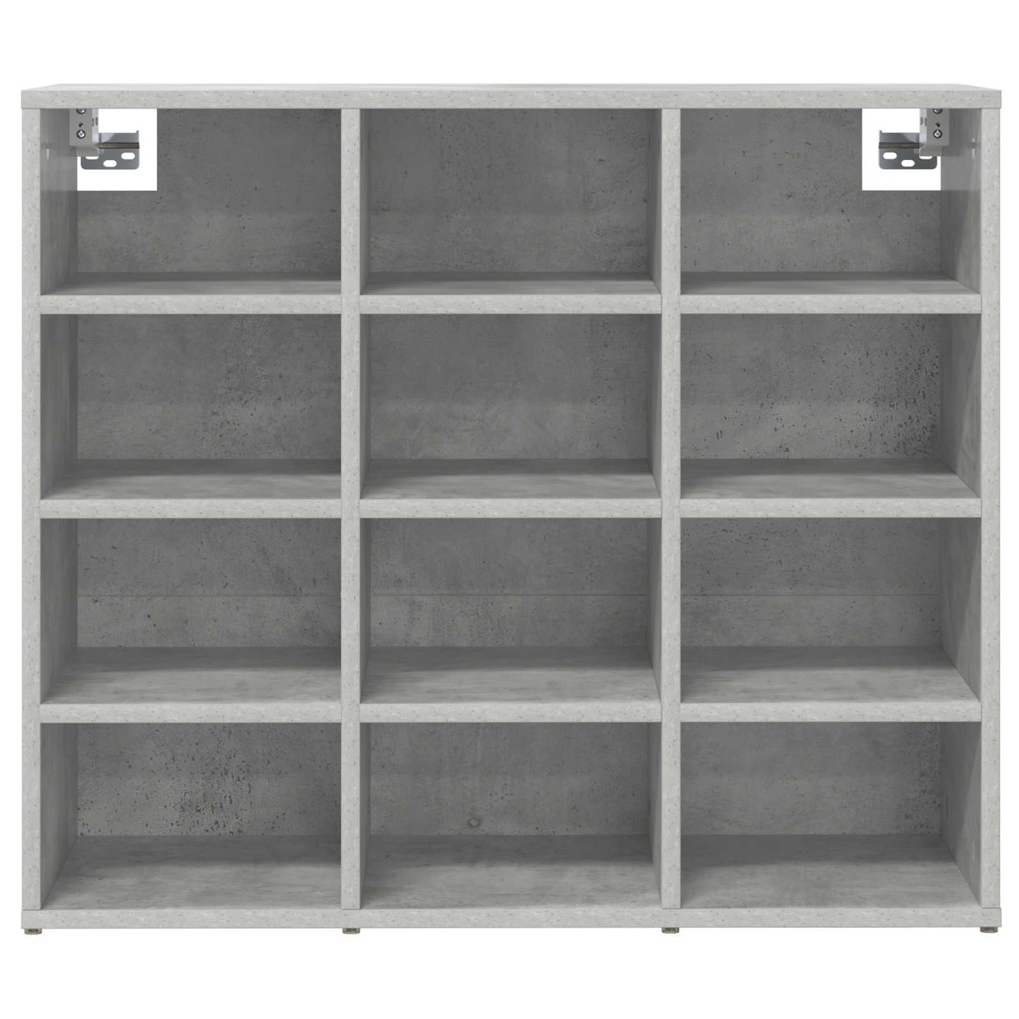 Sko skab med hylde Betongrå 77,5 x 30 x 67 cm Konstrueret træ