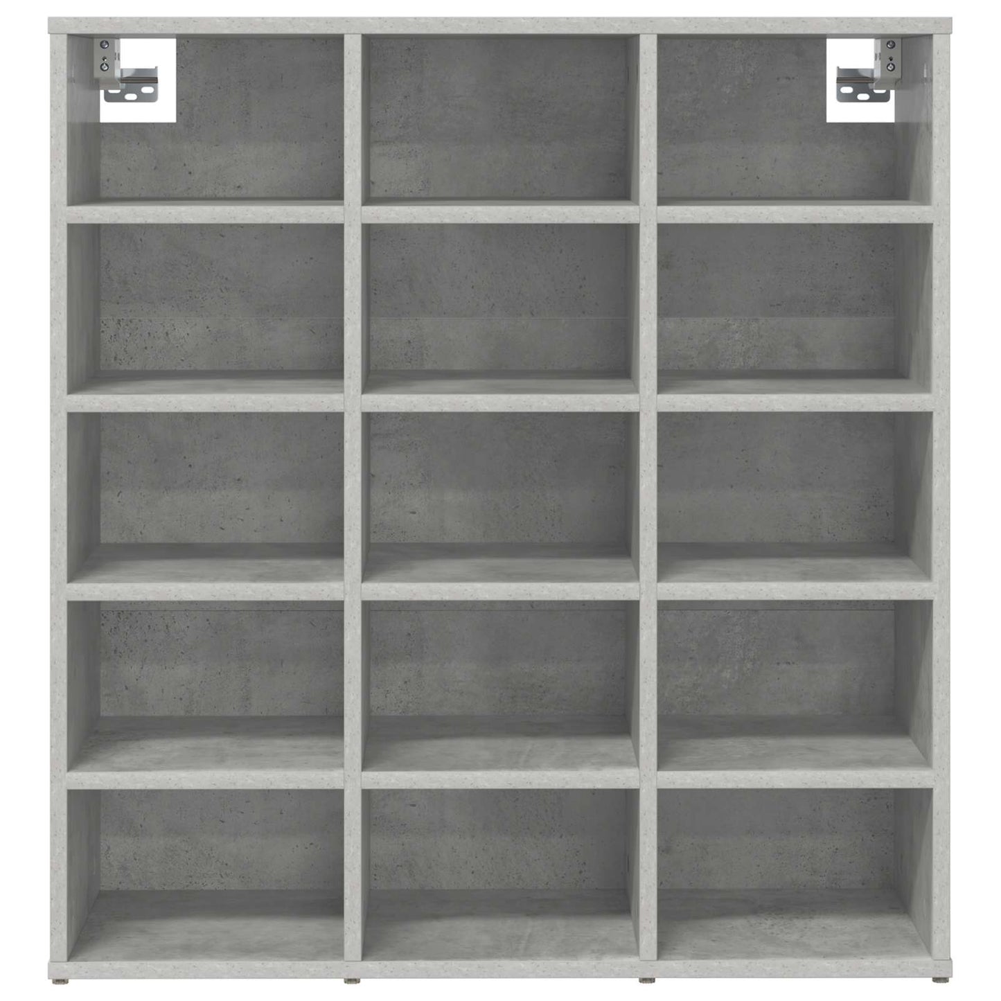 Sko skab med hylde Betongrå 77,5 x 30 x 83,5 cm Konstrueret træ
