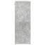 Sko skab med hylde Betongrå 77,5 x 30 x 83,5 cm Konstrueret træ