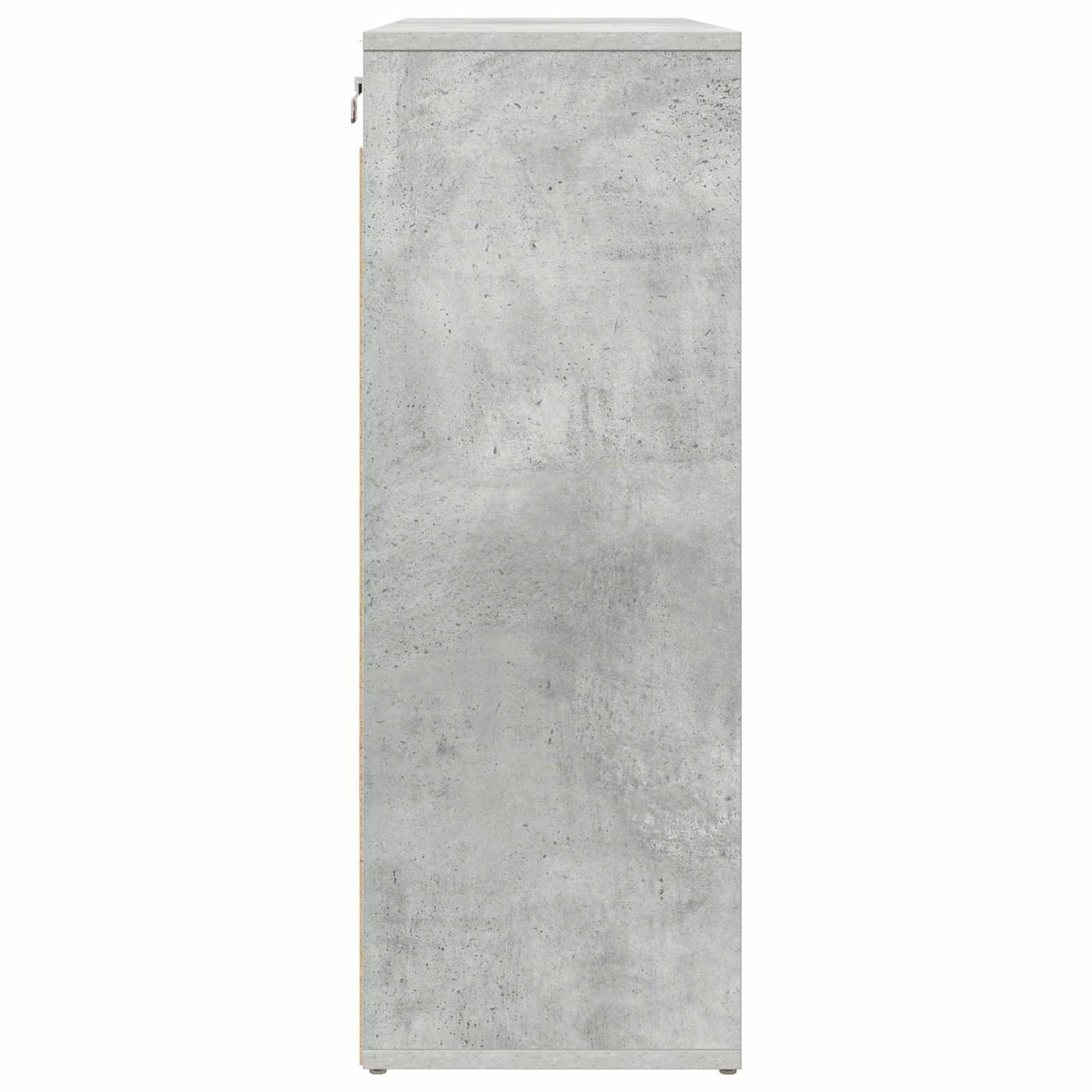 Sko skab med hylde Betongrå 77,5 x 30 x 83,5 cm Konstrueret træ