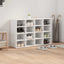 Sko skab 103 x 30 x 67 cm Konstrueret træ Hvid