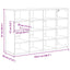 Sko skab 103 x 30 x 67 cm Konstrueret træ Sonoma-eg