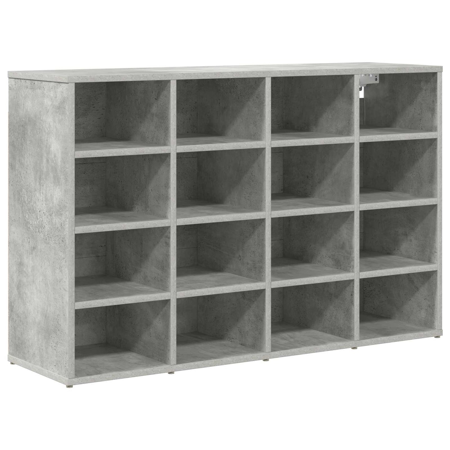 Sko skab med hylde Betongrå 103 x 30 x 67 cm Konstrueret træ