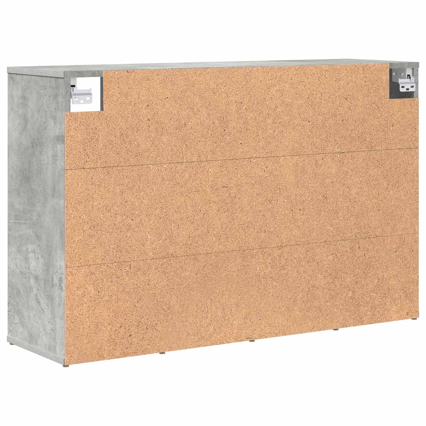 Sko skab med hylde Betongrå 103 x 30 x 67 cm Konstrueret træ
