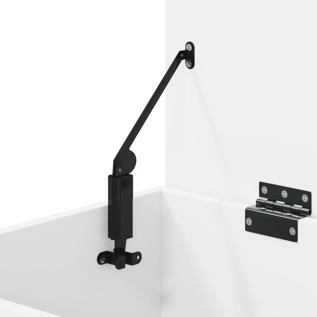 skobænk 60x30x45 cm konstrueret træ hvid