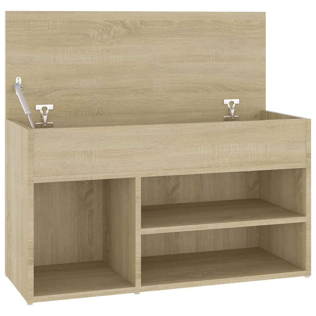 skoreol 80x30x45 cm konstrueret træ sonoma-eg