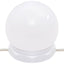 makeupbord med LED-lys 74,5x40x141 cm konstrueret træ sonoma-eg