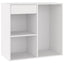 badeværelsesskab 80x40x75 cm konstrueret træ hvid
