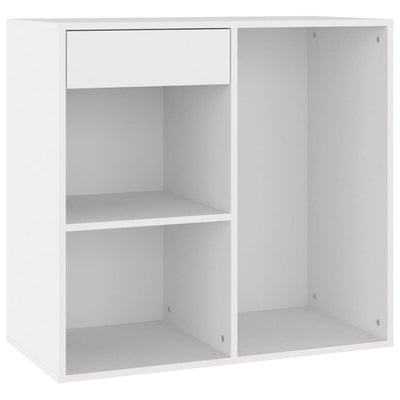 badeværelsesskab 80x40x75 cm konstrueret træ hvid