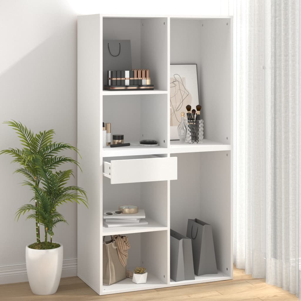 badeværelsesskab 80x40x75 cm konstrueret træ hvid
