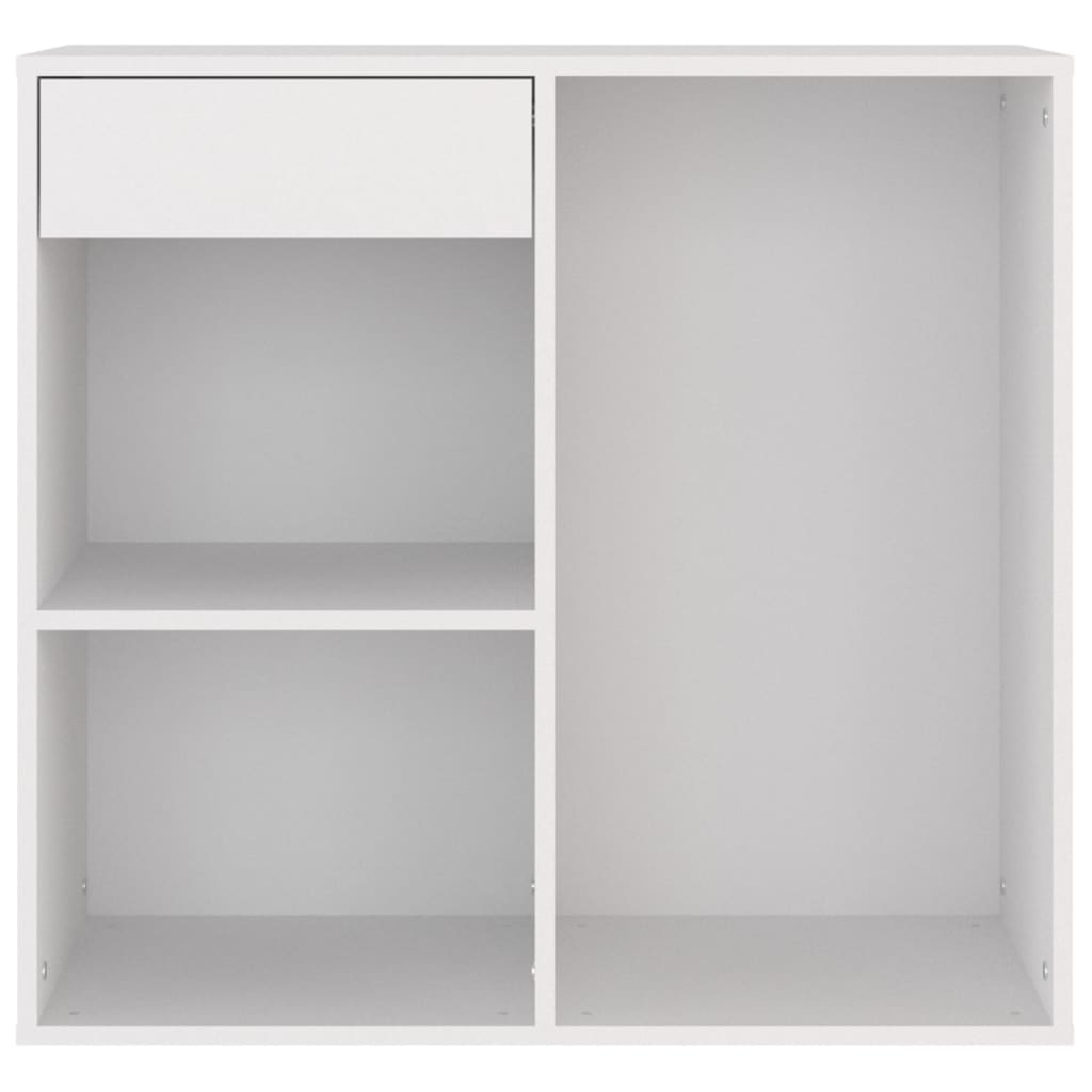 badeværelsesskab 80x40x75 cm konstrueret træ hvid