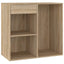badeværelsesskab 80x40x75 cm konstrueret træ sonoma-eg