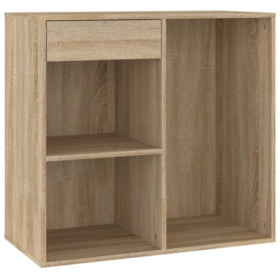 badeværelsesskab 80x40x75 cm konstrueret træ sonoma-eg